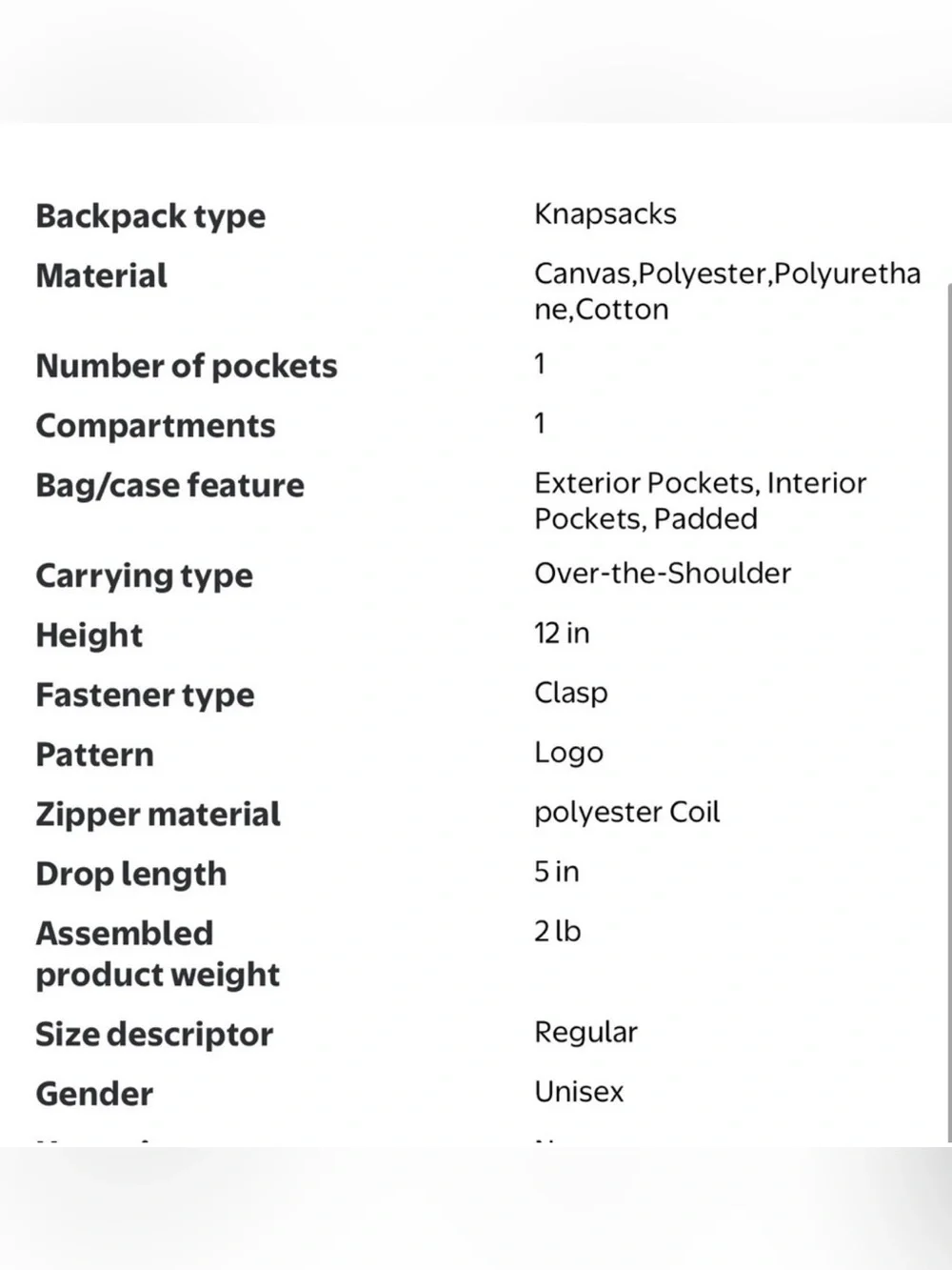 Michael Kors backpack logo
